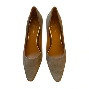 Linea Paolo Gray Suede Shoes Pumps Heels stiletto size 8.5